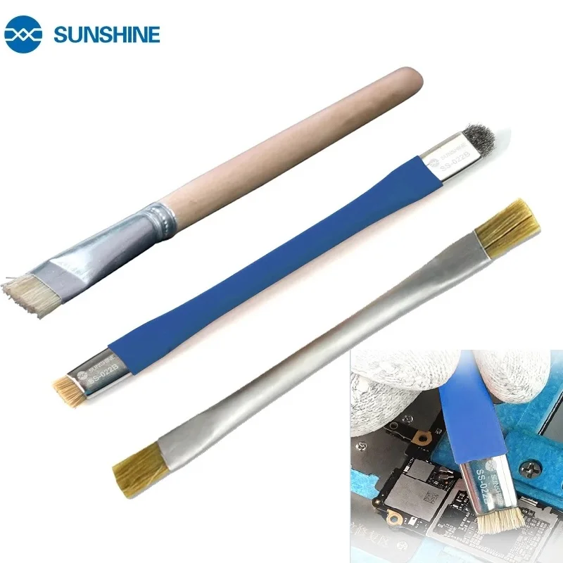 

SUNSHINE SS-022B 022A 022 Anti-Static Motherboard PCB Cleaning Brush for Mobile Phone Repair Tools Kit Double Head Convenience