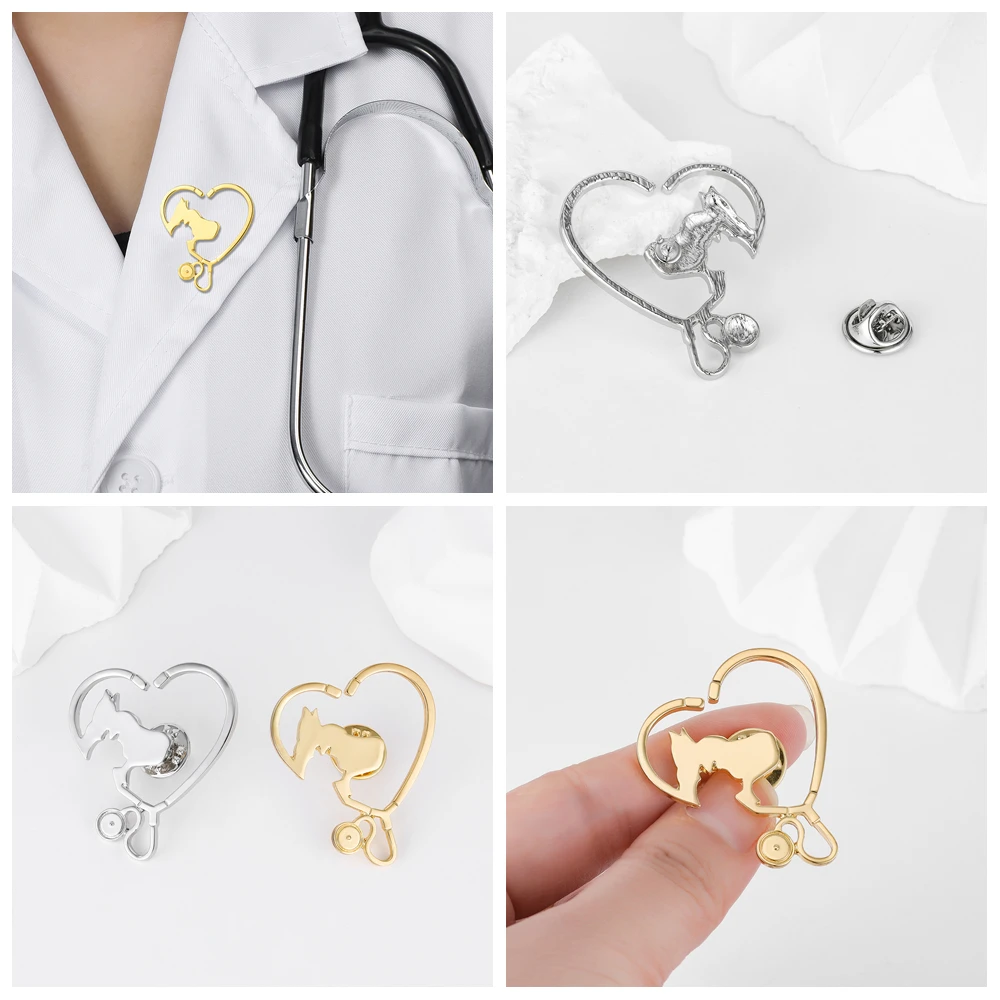 Hanreshe Medical Mixed Brooches Pins Wholesale Doctor Nurse Backpack Collar Lapel Badge Accessories Medicine Jewelry Gifts