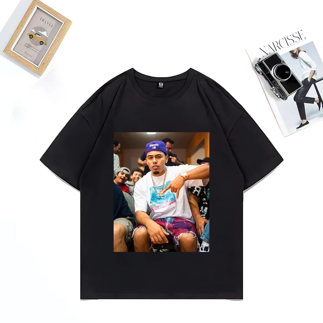 

Myke Towers Europe Graphics T-Shirt Men Women Hip Hop streetwear Fashion Oversized Tops Cotton punk Short Sleeve Unisex T-shirts