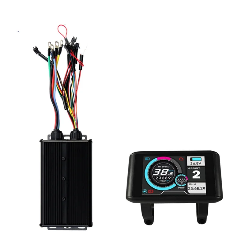 

Контроллер бесщеточного двигателя + цветной ЖК-дисплей UKC1, комплект 48 В-72 В, 60 А, 1000 Вт, 3000 Вт для модификации электрического горного велосипеда, скутера
