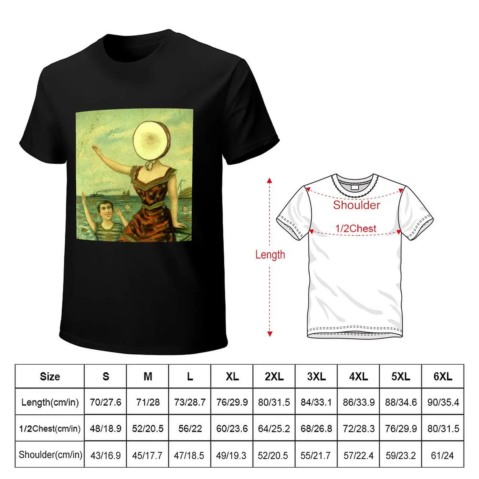 In the Aeroplane Over The Sea shirt T-Shirt Comfortable Daily Wear Tee
