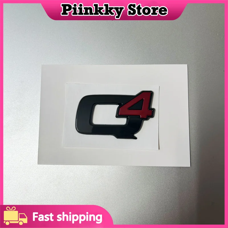 Stiker dekorasi huruf ekor logam mobil, untuk Q4 Giulia stapvio Aksesoris modifikasi eksterior