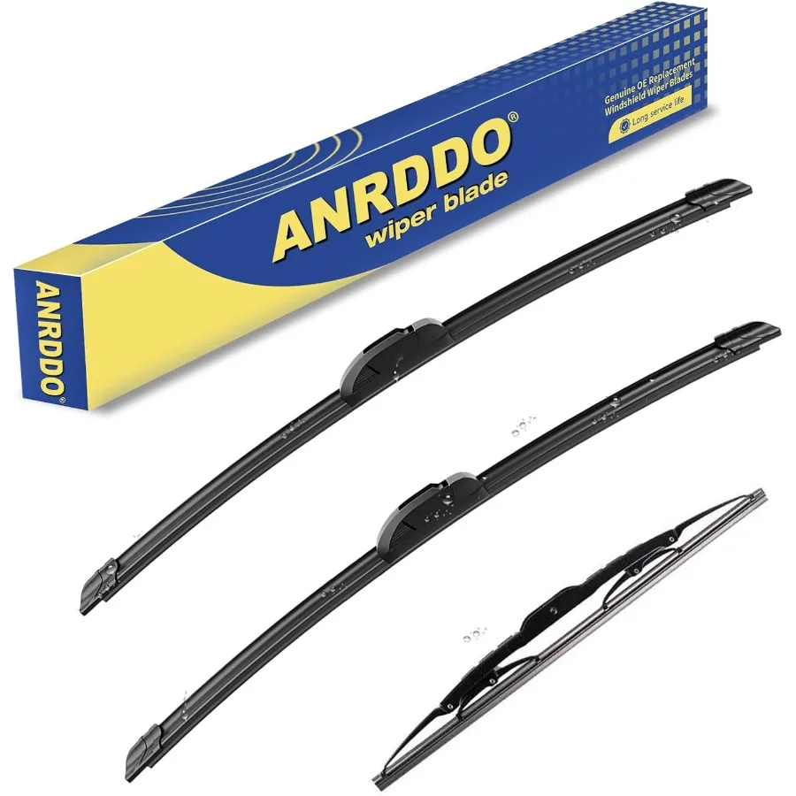 

3 wipers Replacement Set for 20072016 Jeep Compass Windshield Wiper Blades with U J HOOK Design 22+20+11 Inch Fitment Enhanced