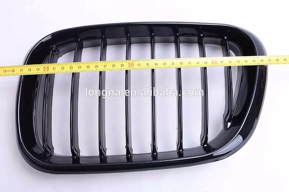 Gloss Black Kidney Euro Sport Front Grills Grilles Set for BMW E53 X5 X 5 M Pre-Facelift SUV 1998-2003