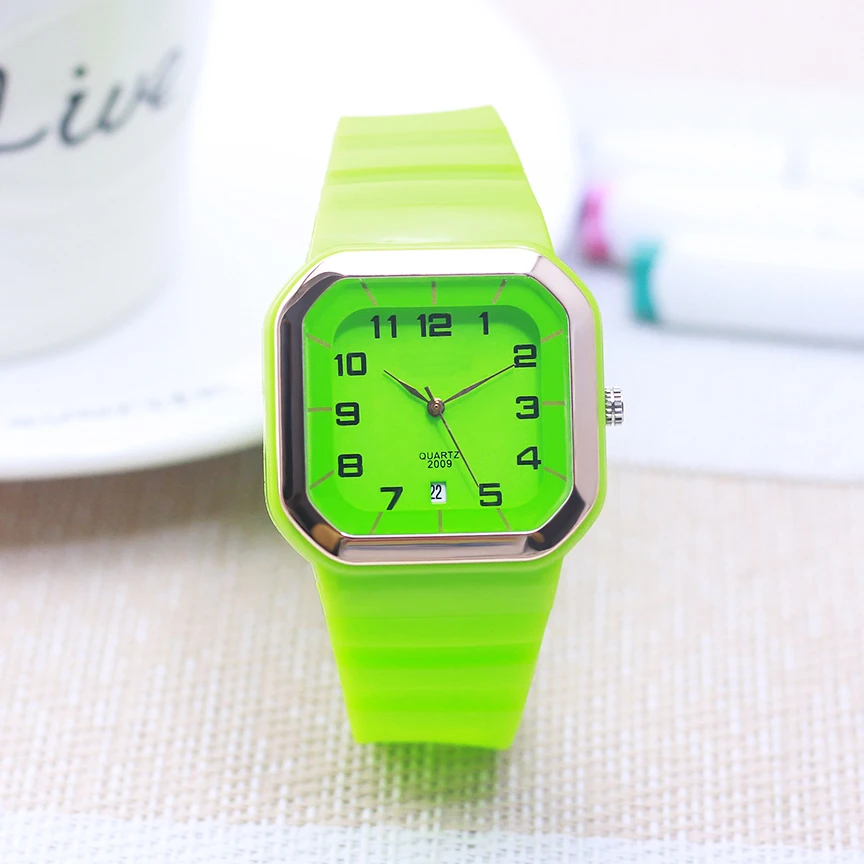 2025 high quality woman man children fashion quartz date watches students young man adult sport wrist watches 8colors waterproof