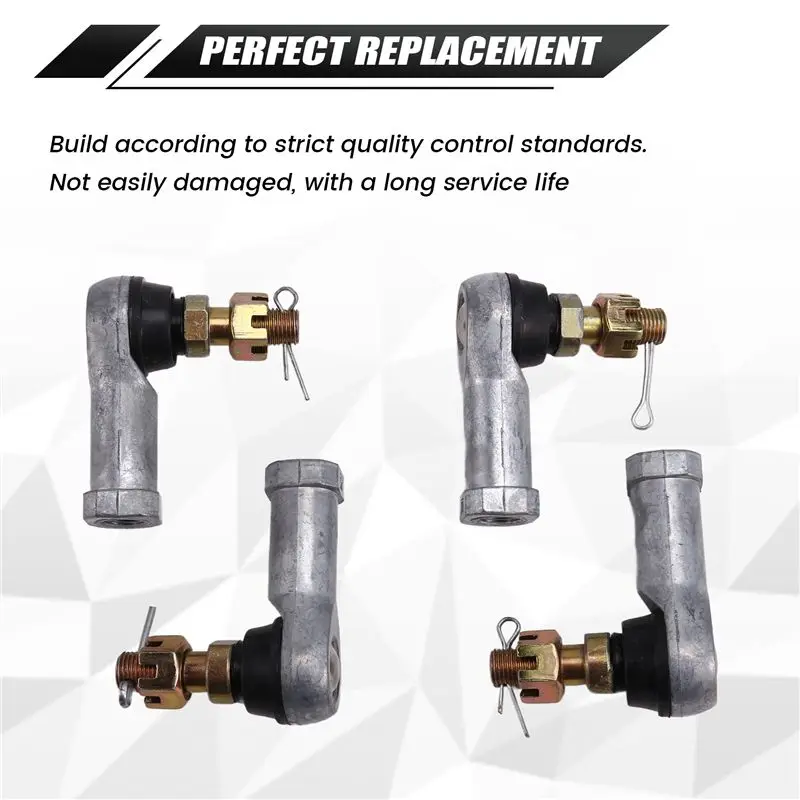 Efficientt-4 Pc Auto Tie Rod End Kit 53157-HC4-003 For Honda TRX200 TRX250 TRX300 TRX350 TRX400 TRX420 TRX450 TRX500 TRX520