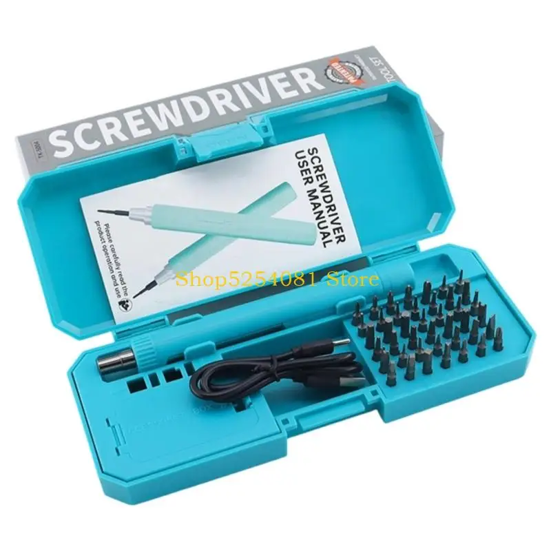 AXYC High Torques Electric Screwdriver 42 Pieces Steel Sturdy And Portable