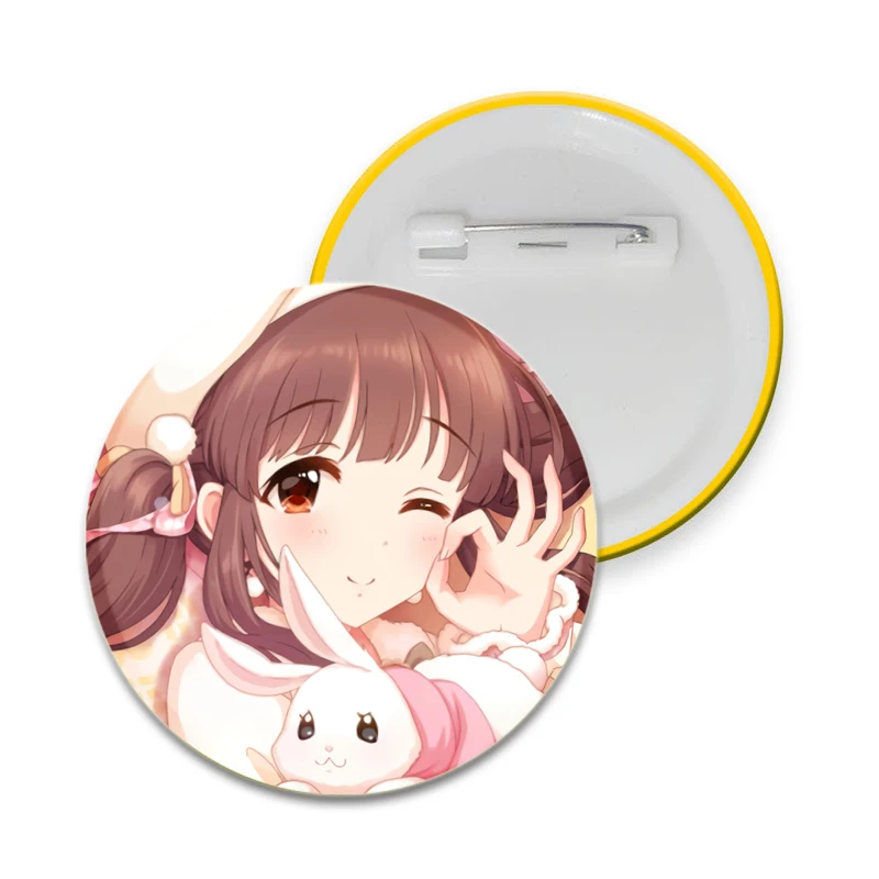 32/44/58mm The Idolm@ster Pin Handmade Brooch for Clothes Cartoon Cosplay Badge Backpack Decoration Jewelry Gift