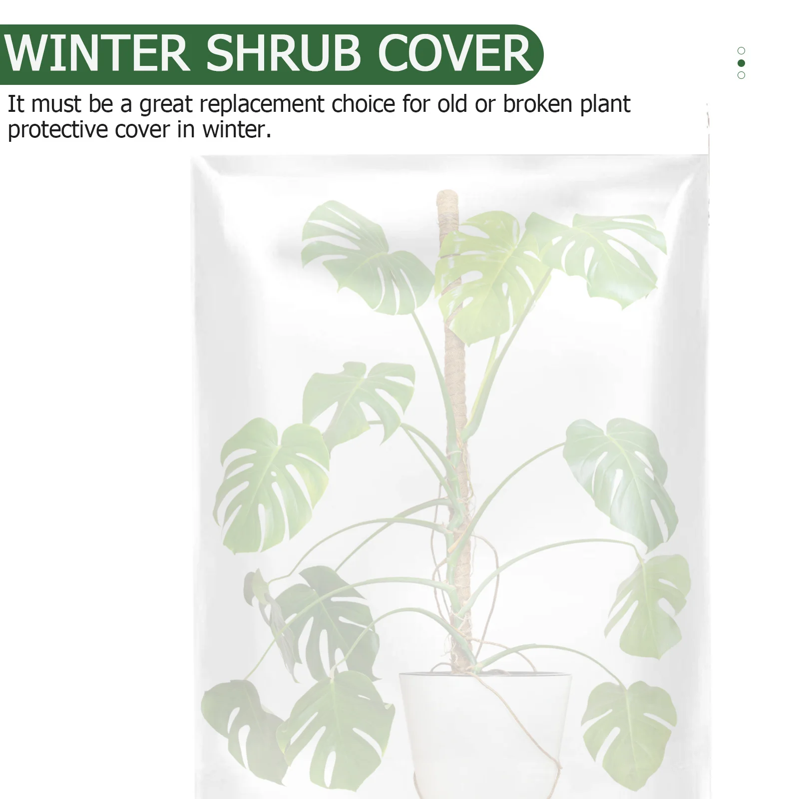 

3Pcs Frost-Proof Plant Cover Transparent Protective Bag for Winter Garden Protection Frost-Proof Plant Covers Winter Shrub Cover