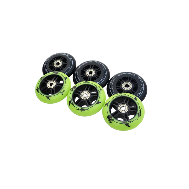 90mm (3.5") Replacement Wheels: High Elastic, Quiet, Wear-Resistant – For Skates, Luggage, Kids' Scooters 2
