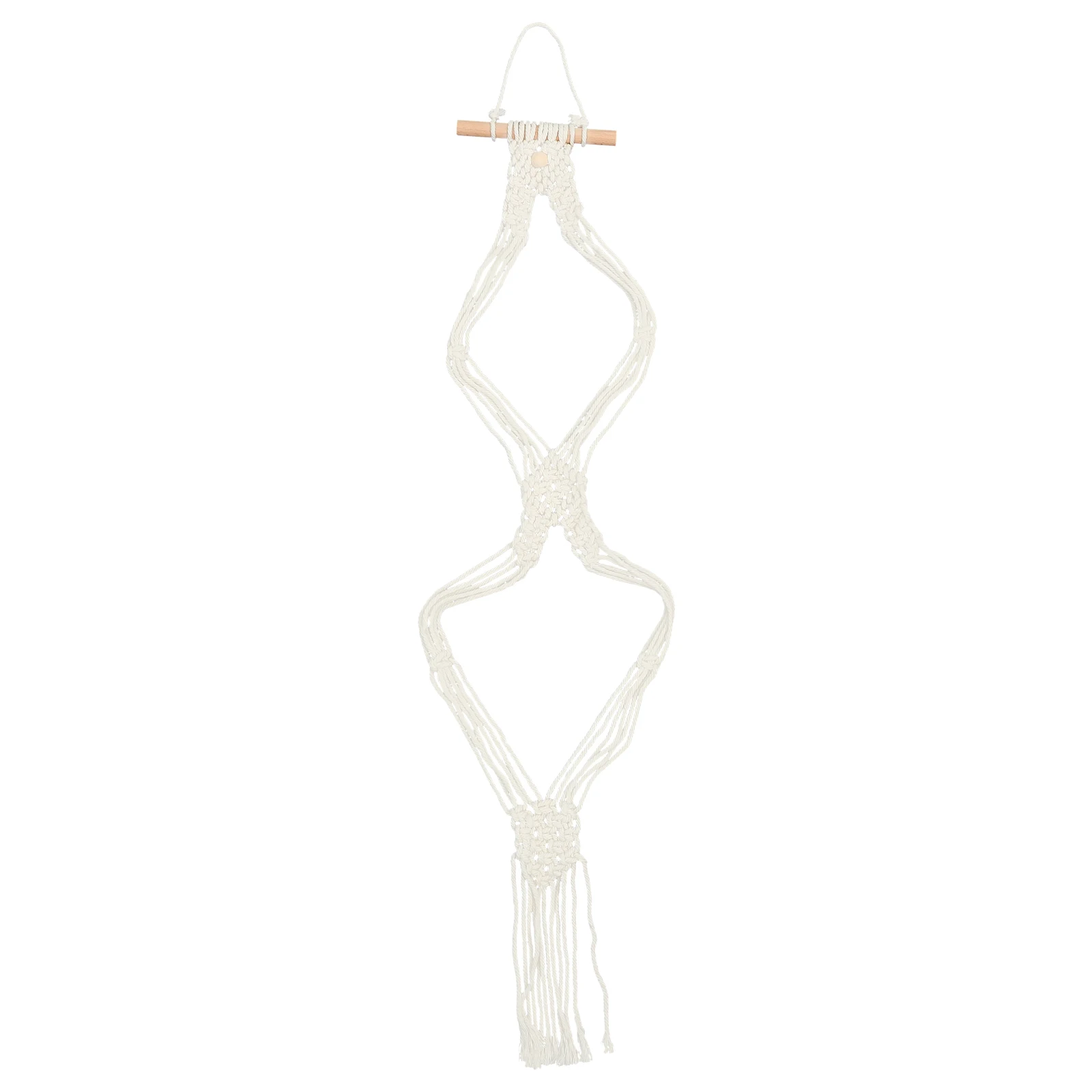 

Bohemian Cotton Macrame Wall Hanging Hat Display Hanger Hat Rack Storage ganizer for Women Bedroom Decor Multi layer