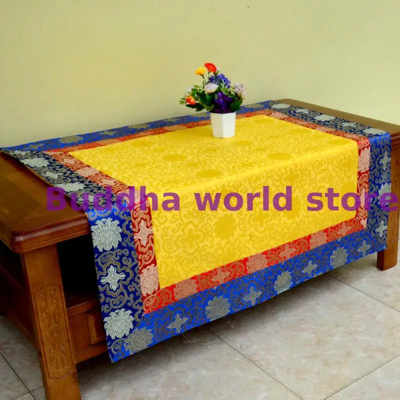 custom made Customized size 85cm*85cm # Auspicious Embroidery Buddha statue Altar cover Table cloth