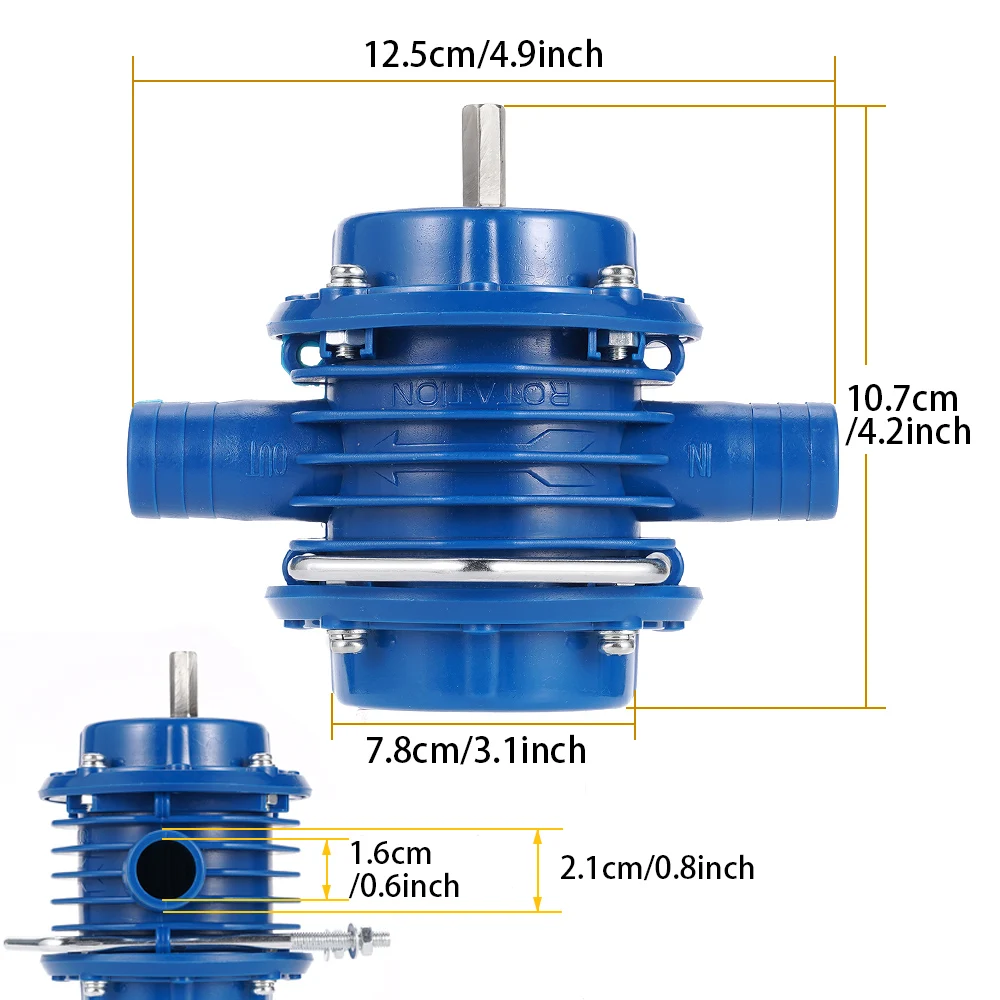 Electric drill water pump small household turbine micro self-priming centrifugal DC blowdown booster No power supply is required