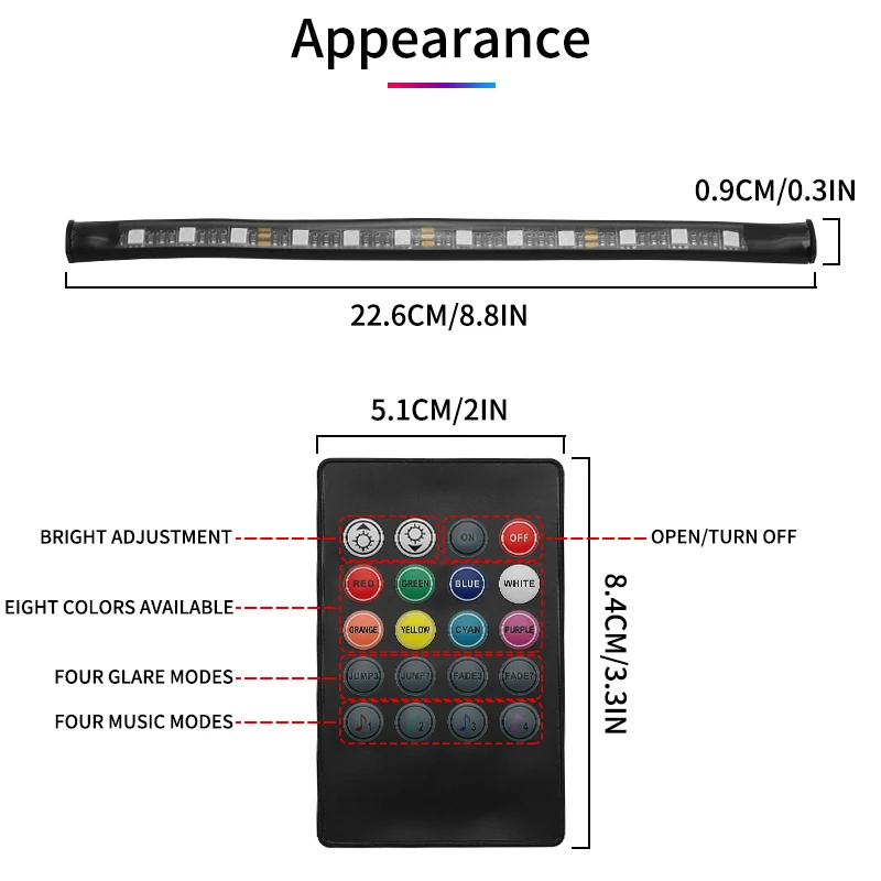 LED Atmosphere Lamp LED Strips  For VW Caddy MK2 MK3 MK4 MK5 Tiguan 1 MK1 Arteon RGB Lamp Smart Automotive Interior Accessories