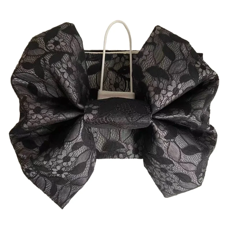 

Japanese Kimono Obi Belt Women Yukata Sash Pre-tied Lace Bow Knot Jacquard Brocade Waistband Cosplay Costume Accessories