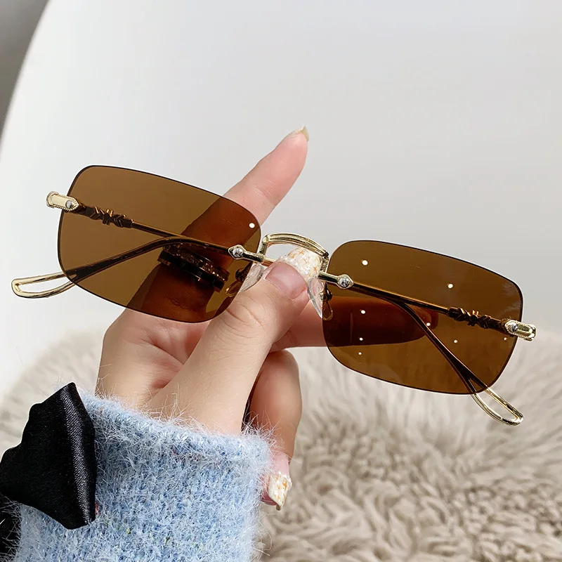 Trendy Rectangle Shape Sunglasses for Women Men Anti UV400 Driving Fishing Outdoor Activities Sun Glasses Luxury Design