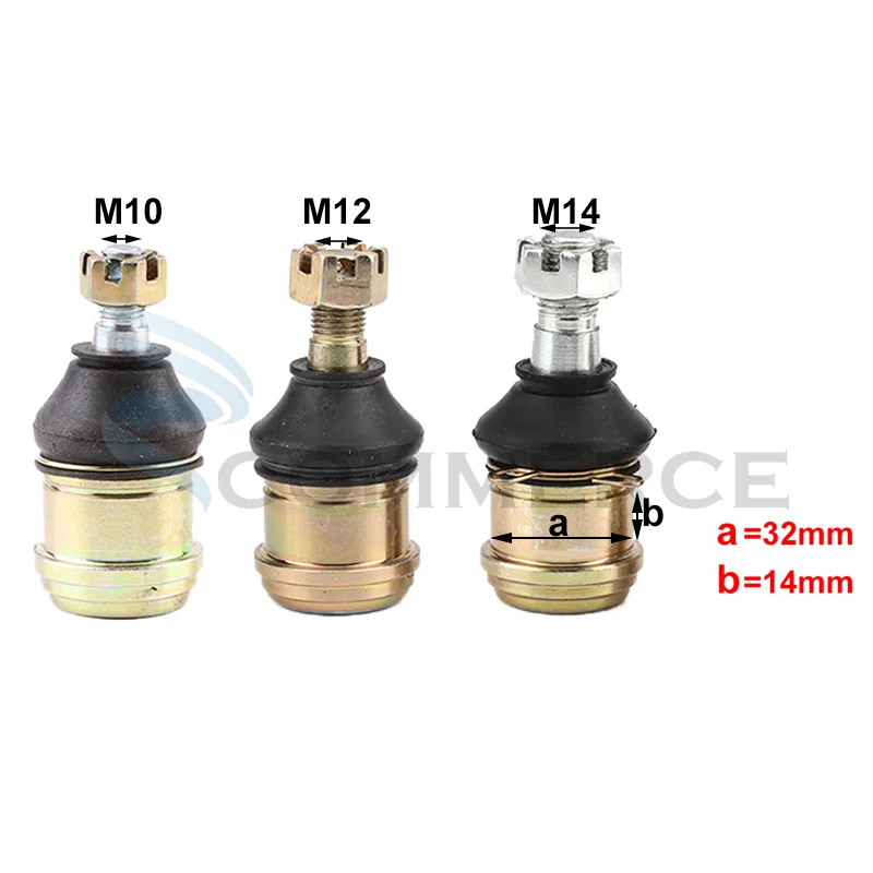 

M10/M12/M14 32x14mm Tie Rod Ball Joint Kit For 50cc 70cc 90cc 110cc 125cc 150cc 200cc 250cc ATV UTV Quad Dirt Bike Go Kart