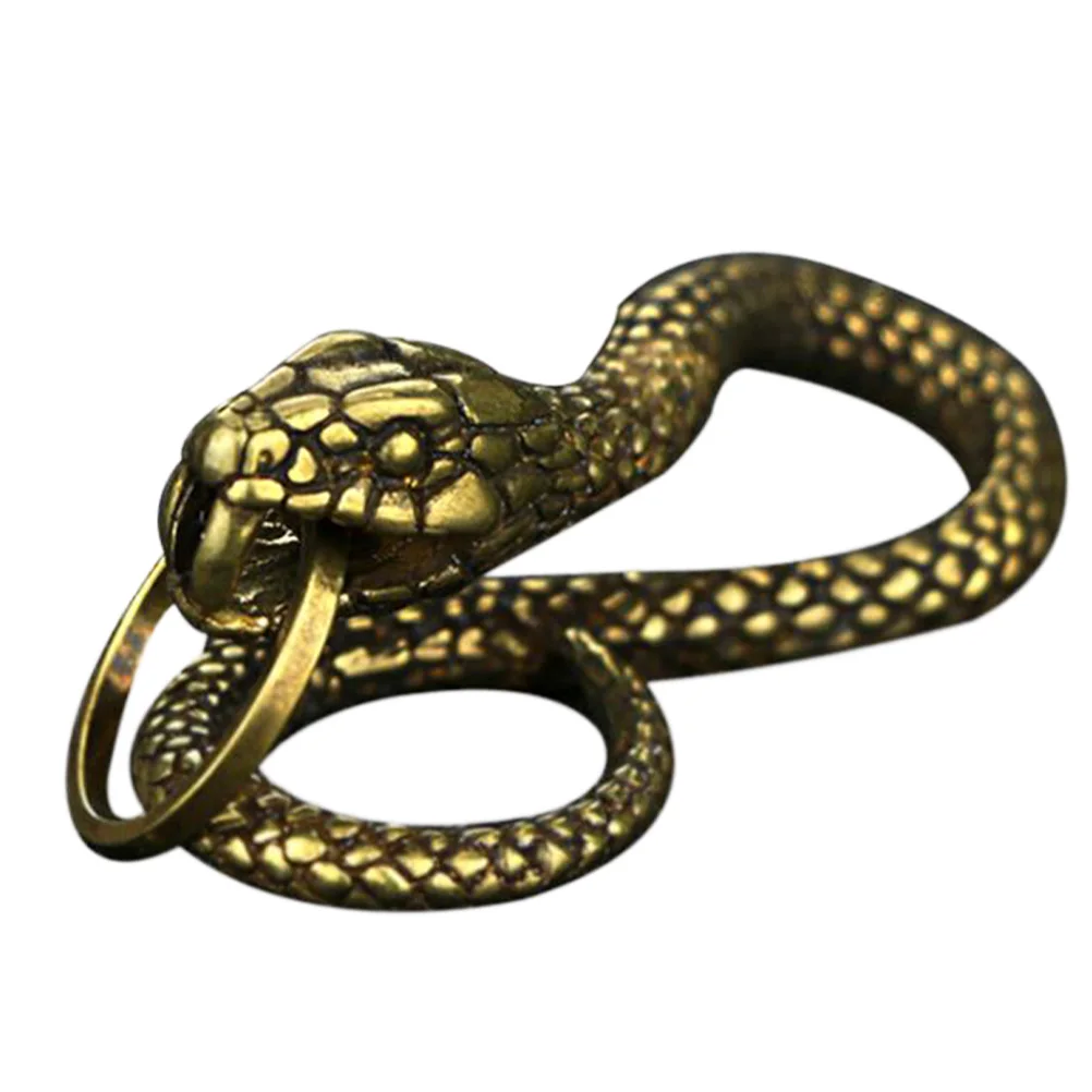 

Copper Snake Copper Keychain Charms Vintage Coiled Charm Pendant for Jewelry DIY Crafts H made Gifts Accessories