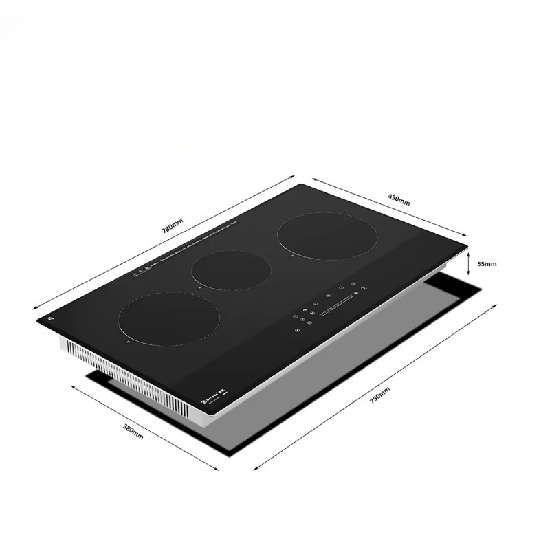 Induction Cooker with Smart Wi-Fi in Black Saves Energy, Time & Worry