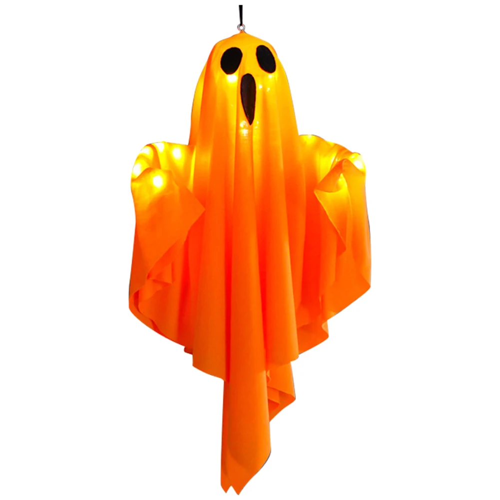 Halloween glühenden weißen Geist führte hängende Geister Horror Requisiten mit Lichterkette Indoor Outdoor Spukhaus Halloween Dekoration