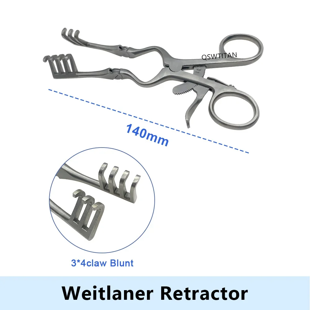 Weitlaner Retractor Stainless Steel Self-Retaining Retractor Hook 1pc Orthopedics Veterinary Surgical Instruments