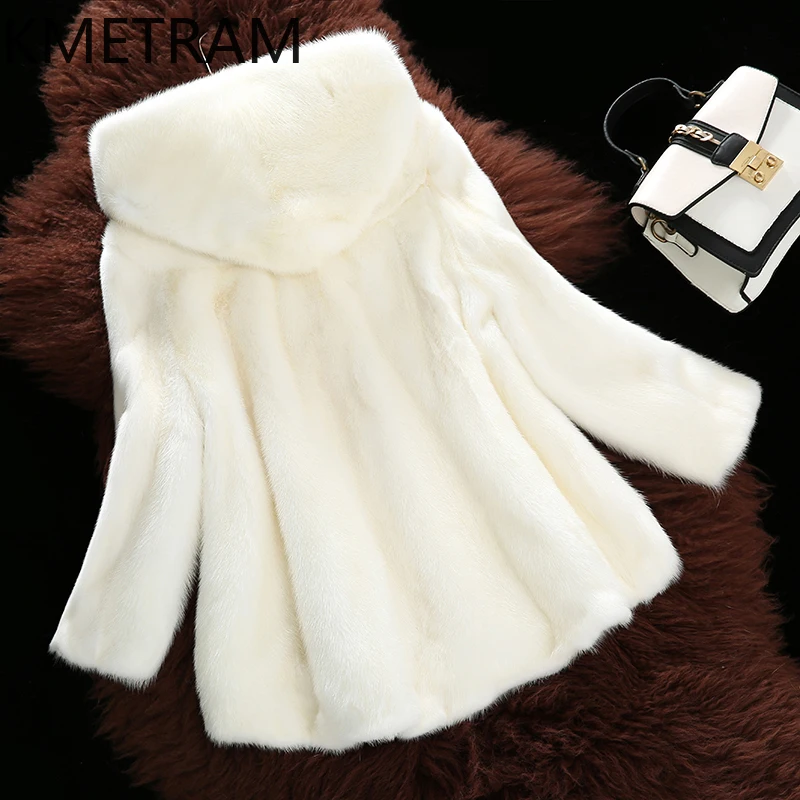 ฤดูหนาวสตรี Real Mink Fur Coat กับกระโปรงสั้นสีขาวเสื้อขนสัตว์สําหรับผู้หญิงใหม่ใน Outerwears เสื้อผ้าหรูหรา 2024ба