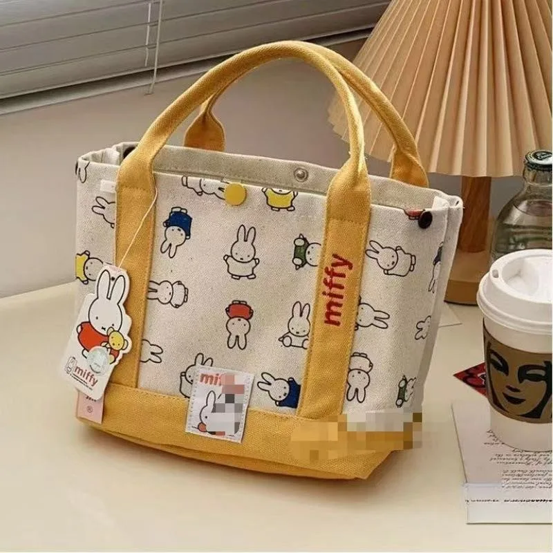 

Miffy New Arrival Canvas Mommy Bag Simple Convenient Korean Style Handbag Casual Commuter Shoulder Bag Women Daily Necessities