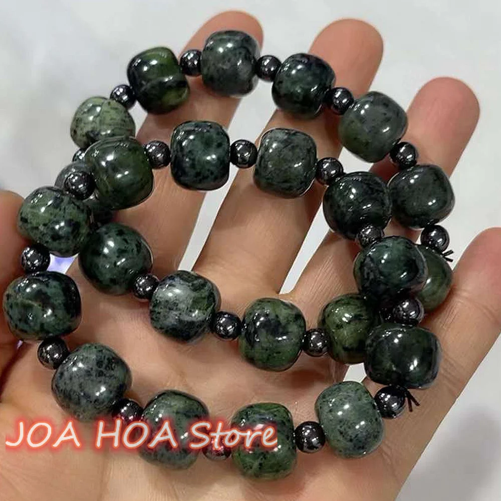 New Healthful Cure Energy Medicine King Jade Original Ecological Texture Handring Quality Bracelet Bangle Fine Jewelr