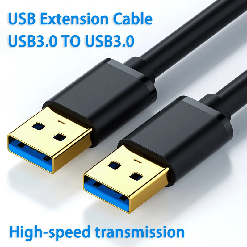 SAMIYOE-USB 연장 케이블, A 타입, Male to Male USB 3.0, 2.0 익스텐더, 라디에이터 하드 디스크, TV 박스, USB 케이블 연장