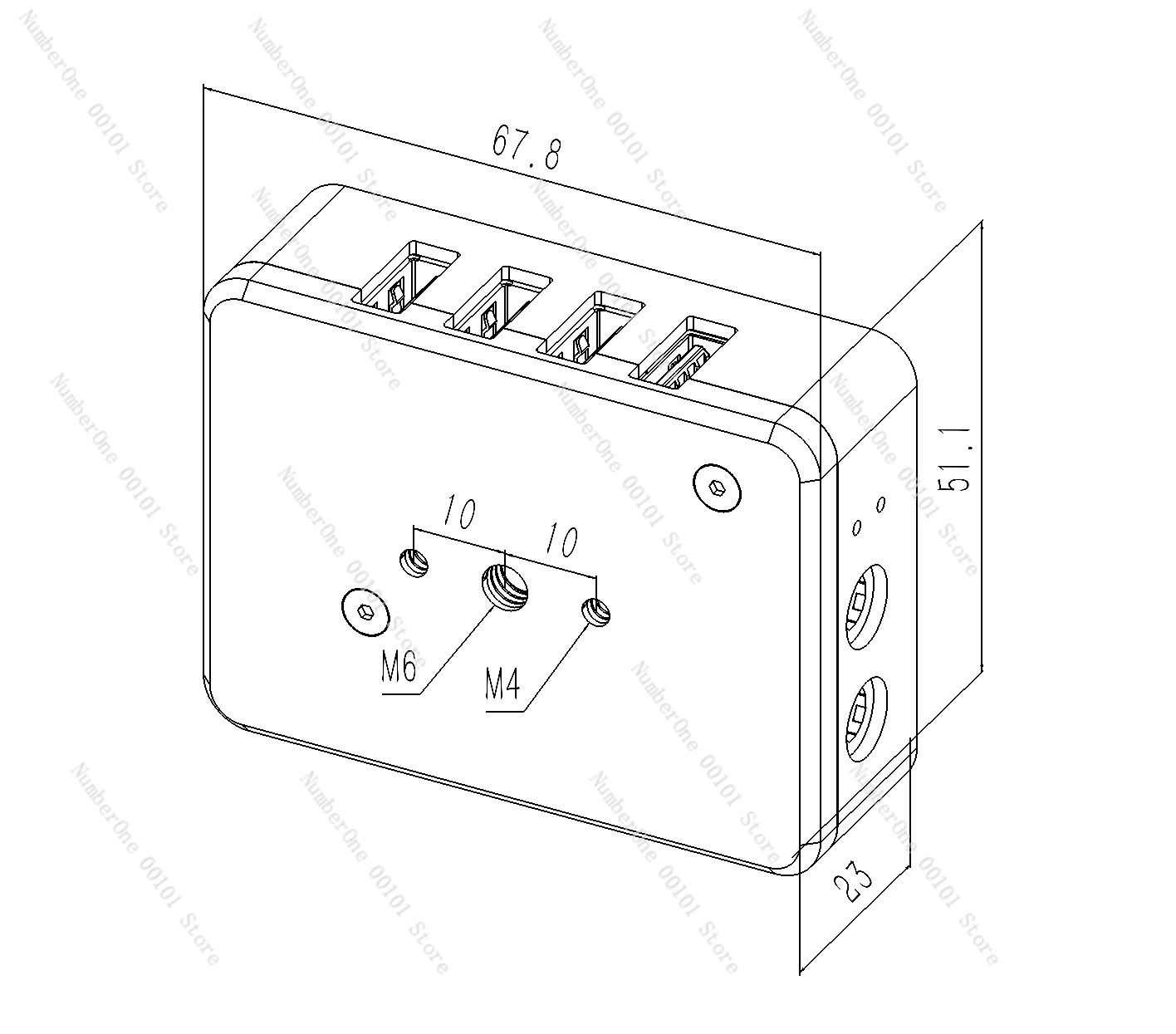 WandererBox Lite V3 micro DC+USB Hub - WBX3-Lite