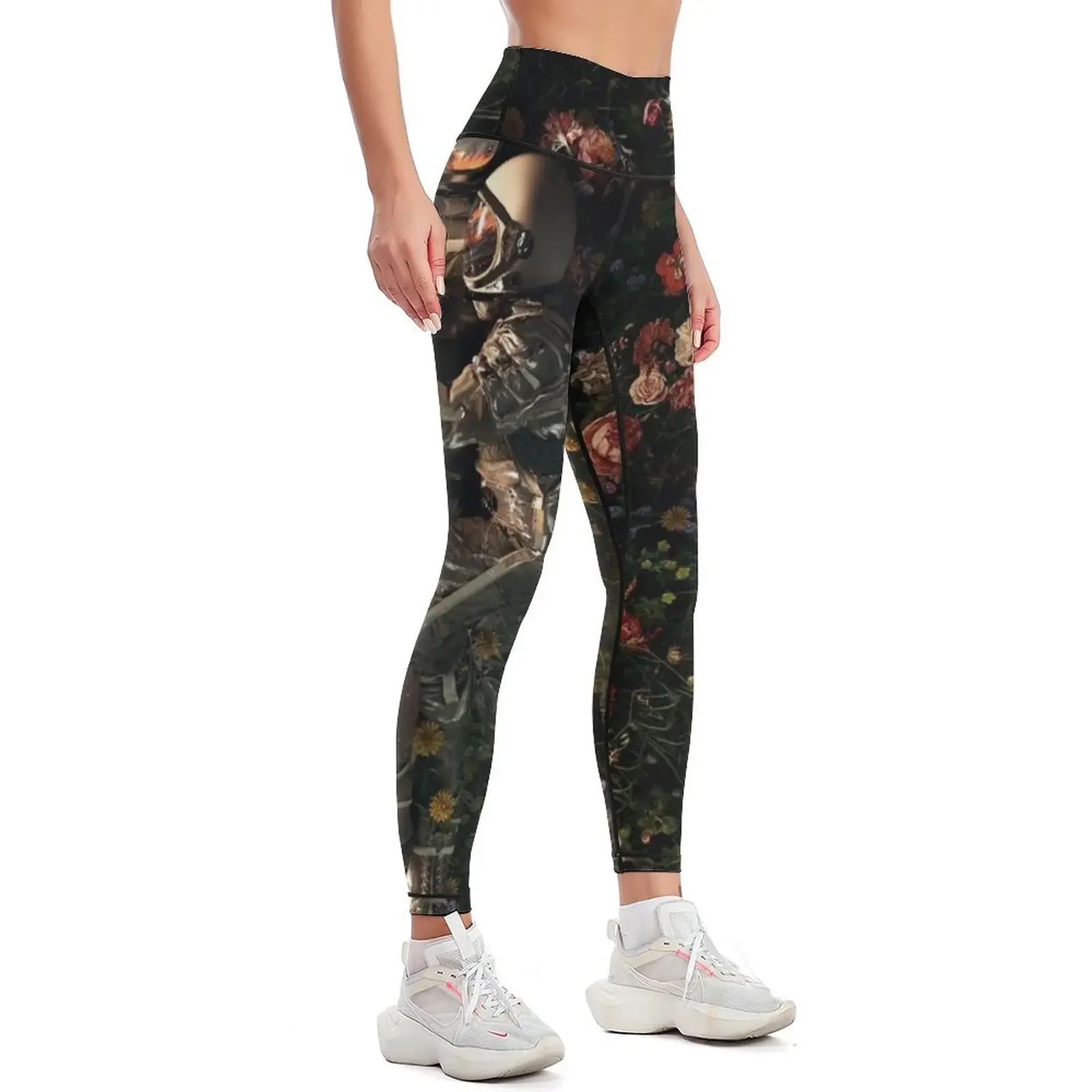 Garden Delights II Leggings Tight fitting woman workout clothes for Women's high waist Women's trousers Womens Leggings