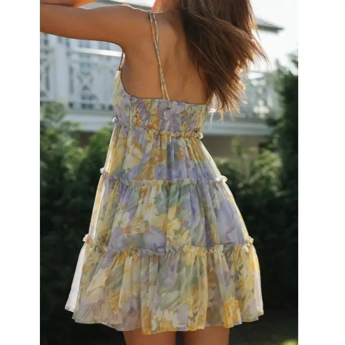 Summer Wind Speed S One Oulder Bal Slim Fit Svel ter Ne ort Rock Cake Sle Sweet Sle Midi Dr