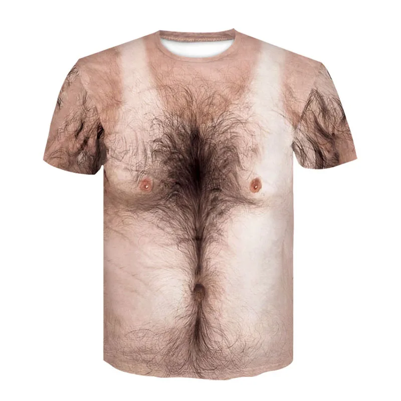 3D-Druck Fake-Muskel Sport Schnelltrocknend Atmungsaktives Herren T-Shirt Outdoor Street Fun Cosplay Party Eltern-Kind Kurzarm-Kleidung – Detail 10