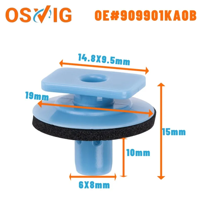 

20PCS OE#909901KA0B Applicable to the exterior trim panel fixing buckle of the rear door of Infiniti cars