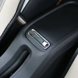 Car Armrest Storage Box Decorative Panel Trim Sequin Sticker for Peugeot 2008 2014 - 2017 ABS Chrome Accessories