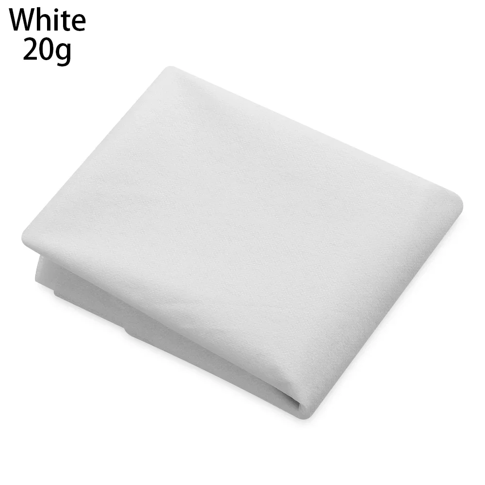 100x100cm Non-woven Iron-On Interlining Single-Sided Adhesive Lining Sewing Interlining Lightweight Fusible Polyester DIY Crafts