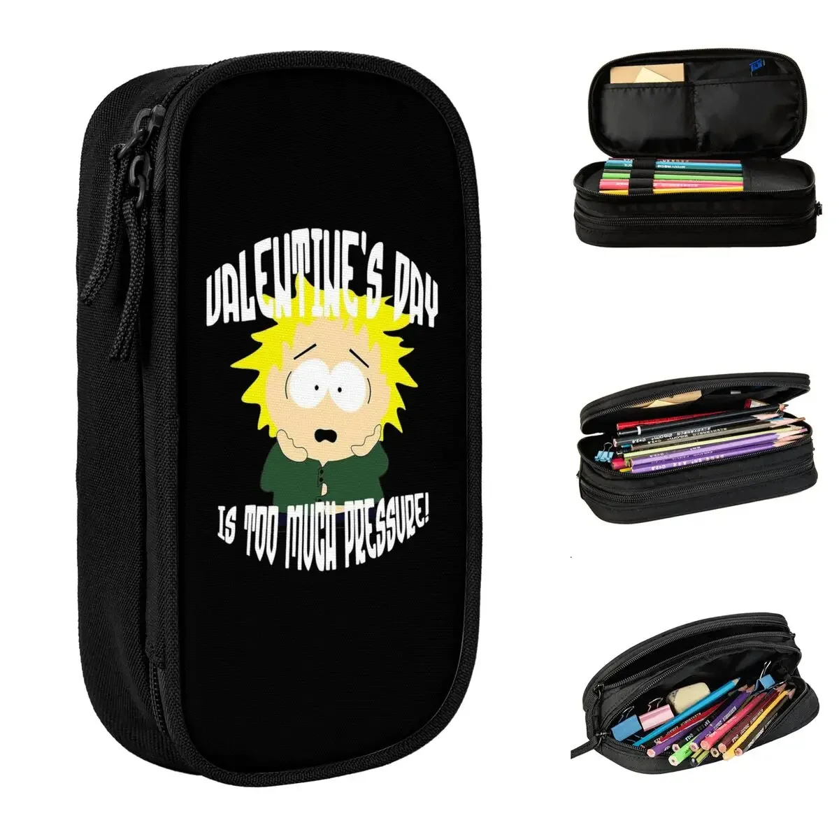 Tweek Tweak South-Parks Pencil Cases New Pen Holder Bag Girls Boys Large Storage Office Gifts Pencil Pouch