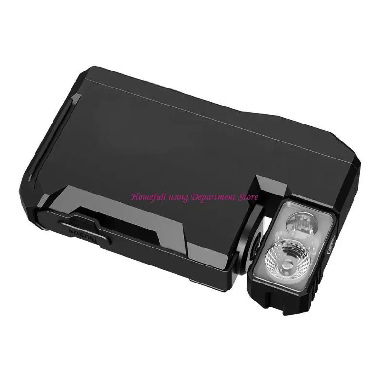  Super Slimly 400 Lumen RechargeableEDC Flashlight Double Light Sources Flashlight for Outdoor Camping Hiking Adventure