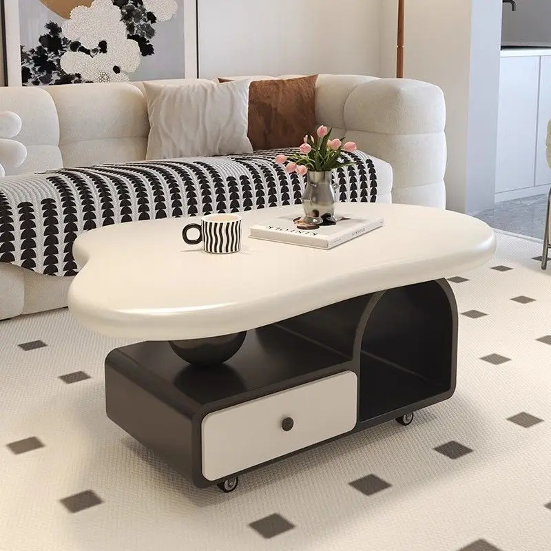 New removable cloud coffee table living room home modern light luxury high-end small apartment cart side table
