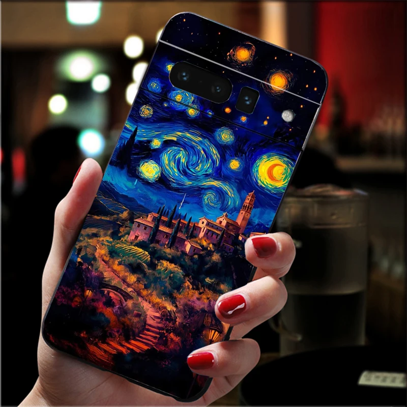

Phone Case For Google Pixel 10 9 Pro XL 9A 8 7 6 Pro Pixel 8A 7A 6A Pixel 8 7 6 5 Star Night Scenery Case