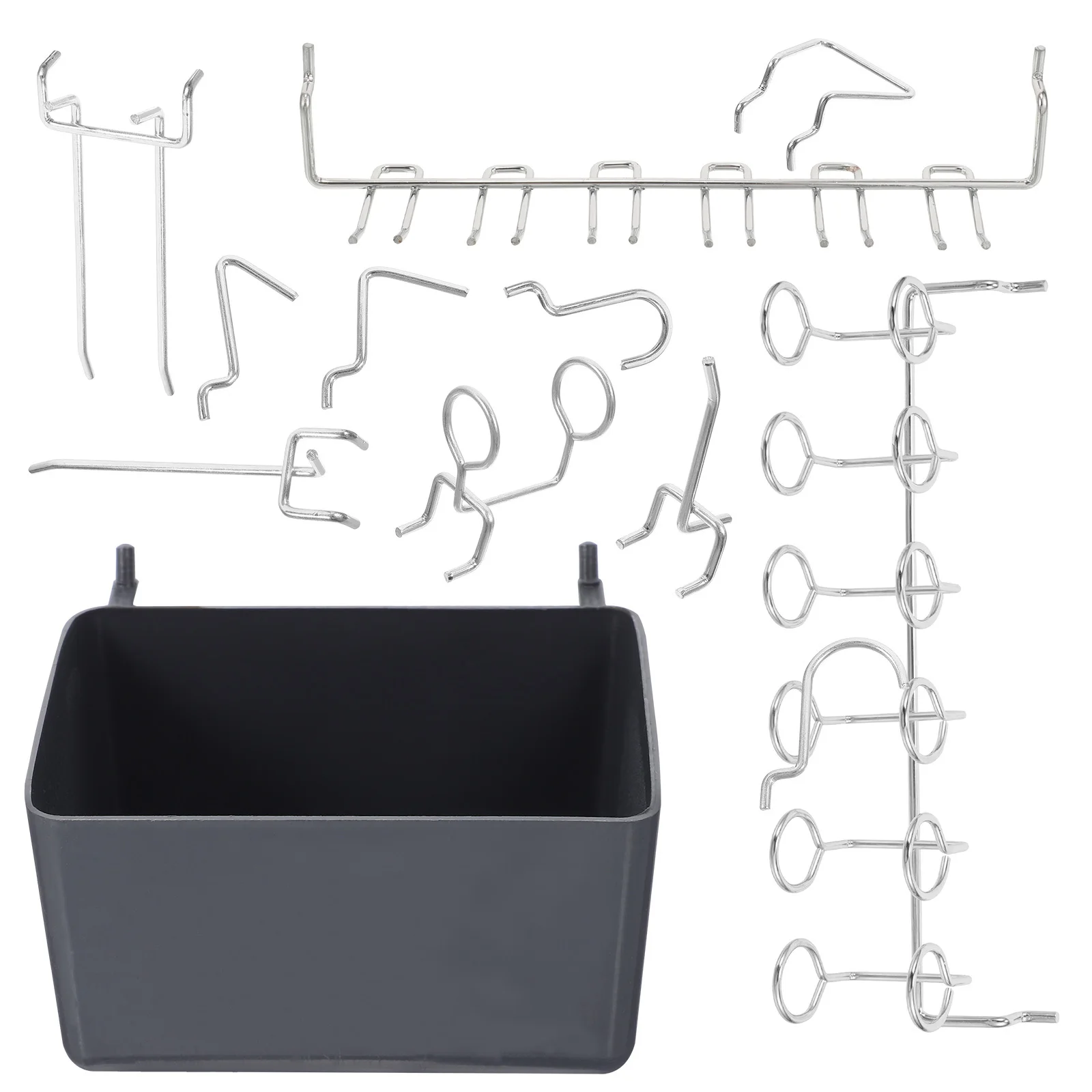 80 قطعة Pegboard السنانير صناديق مجموعة أدوات متعددة الاستخدامات منظمة المرآب ورشة عمل السنانير ل Pegboard جدار الوتد مجلس الملحقات