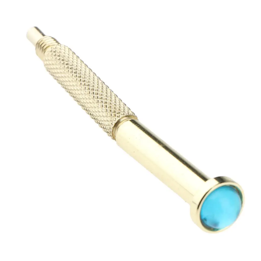 Perceuse à main dorée, Piercing pour Gel acrylique, applicateur de pointes d'ongles pour Nail Art, fourniture de pendentif en strass