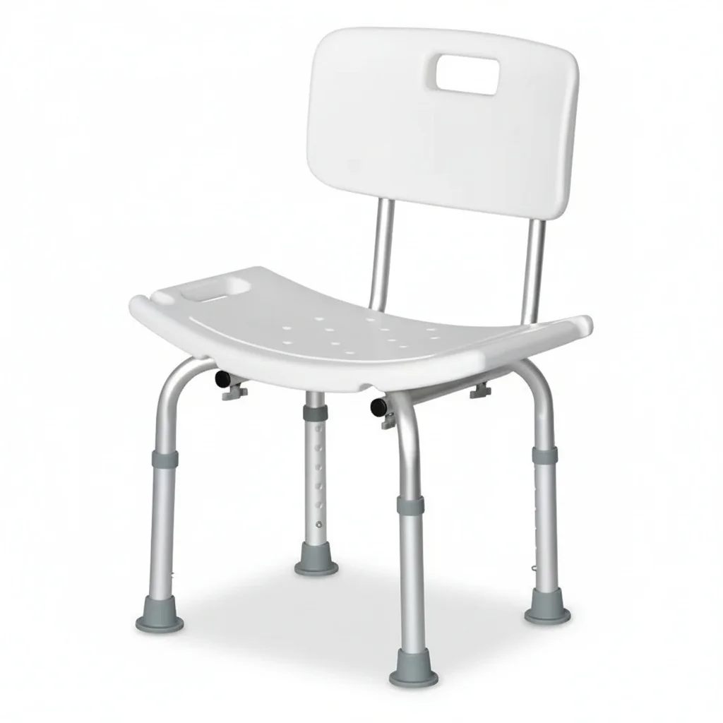 

Adjustable Bath Seat, Aluminum Shower Chair, 100kg Capacity, Disabled Shower Bench, for Bathroom Safety, Rehabilitation Therapy