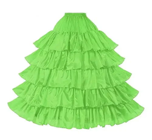 Petticoat Women Underskirt Bridal 4 Hoops for Wedding Dress Gown Floor Length Taffeta Black White Red Plus Size image 3