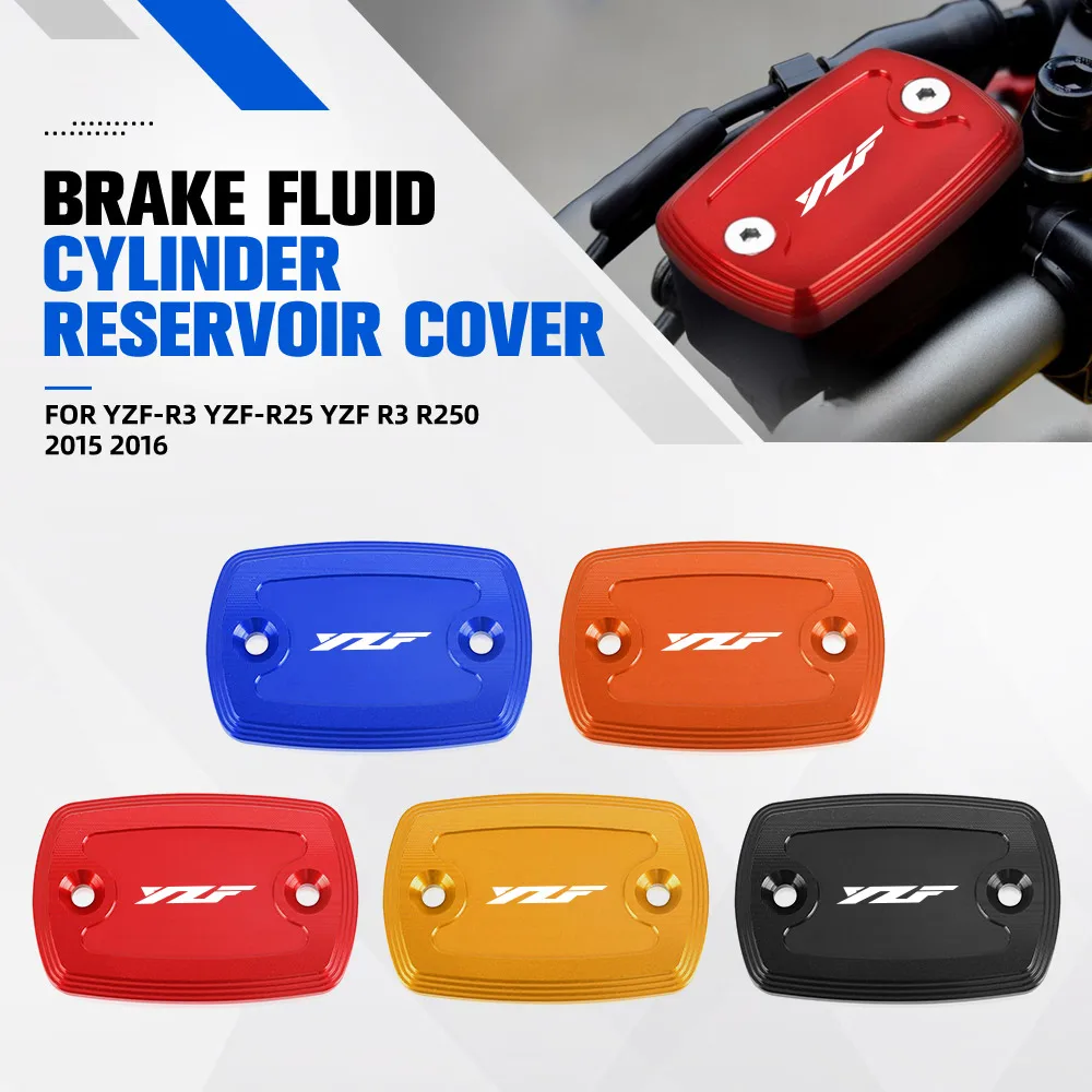 Front Brake Reservoir Cover For YZF-R3 YZF-R25 YZF R3 R250 2015 2016 Motorcycle Accessories Oil Fluid Cylinder Cap