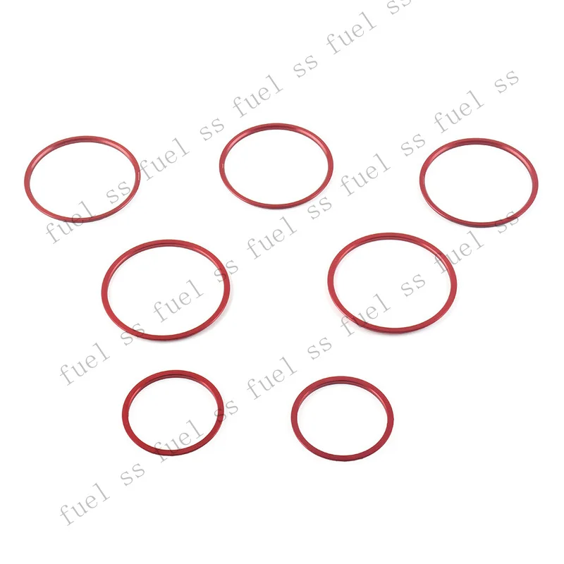 S+ AC Air Vent Outlet Inner Ring Cover Trim For Mercedes Benz C Class W205 Red 7Pcs view 5