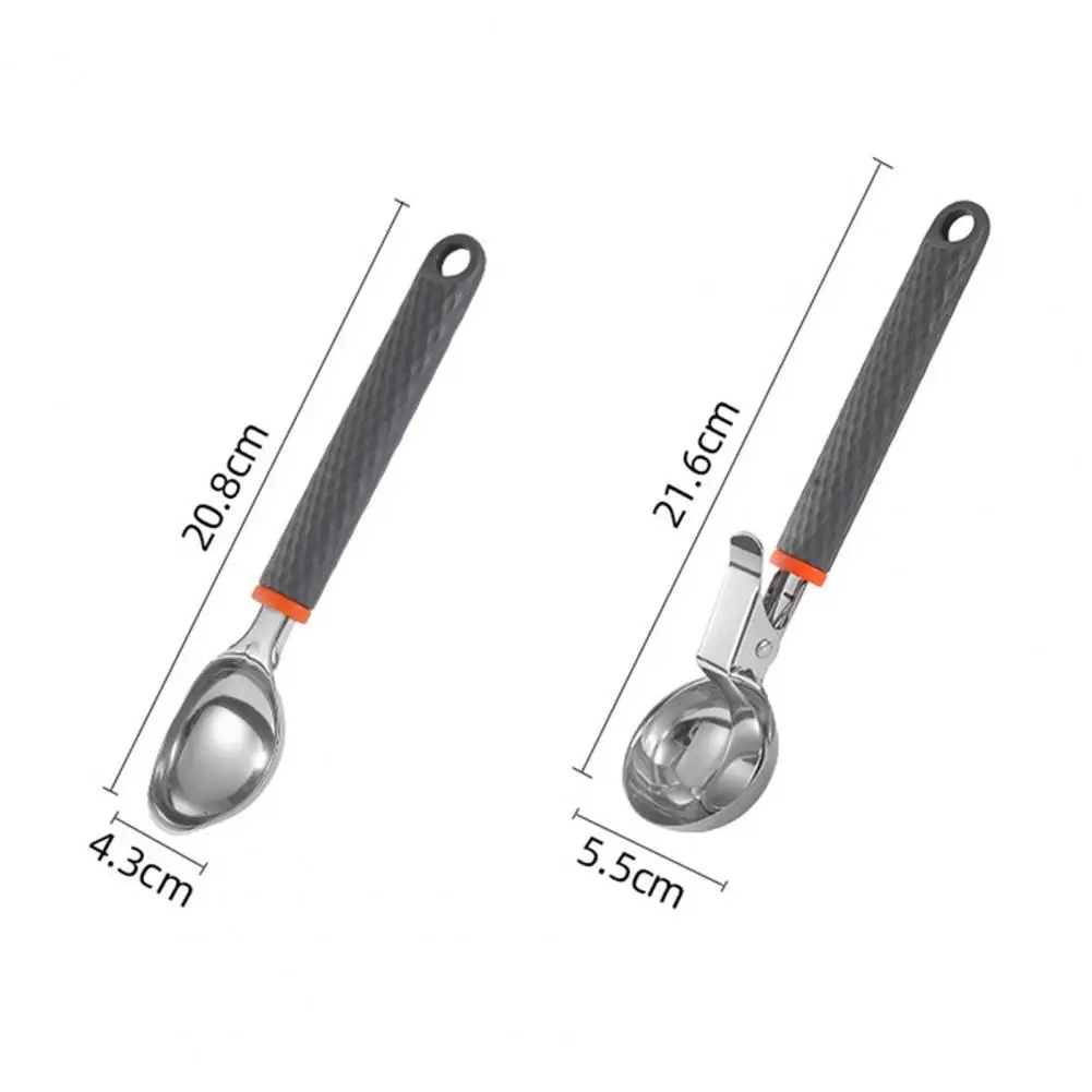 Non-stick Ice Cream Scoop Body Mechanics Scoop Stainless Steel Ice Cream Scoop with Trigger Non-stick Easy Clean for Desserts