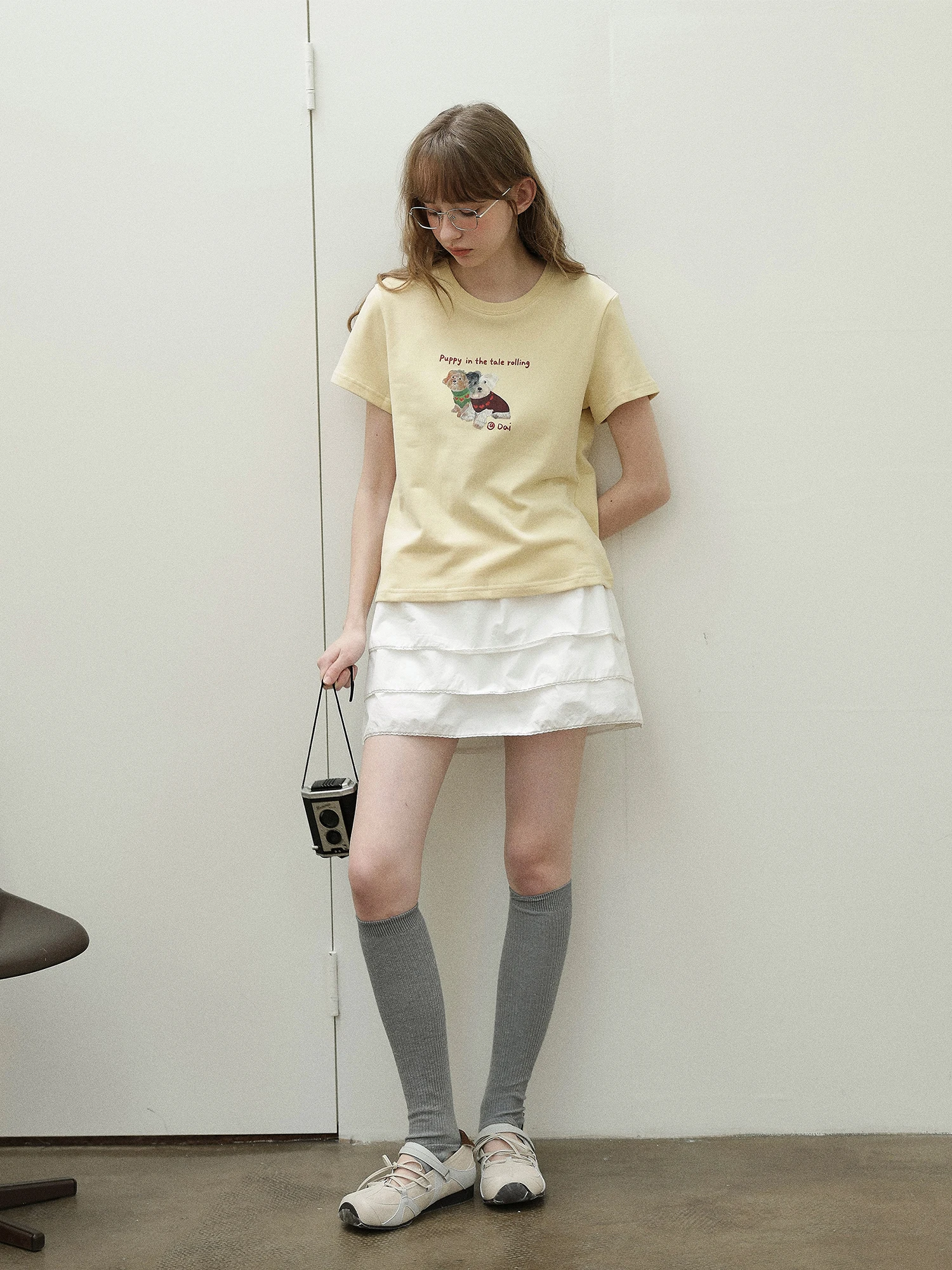 

Enroute Early Spring Thiened Floing round Ne ort Sve T-irt Letter Print Casual Sle Women's Cotton Polyester Bl...