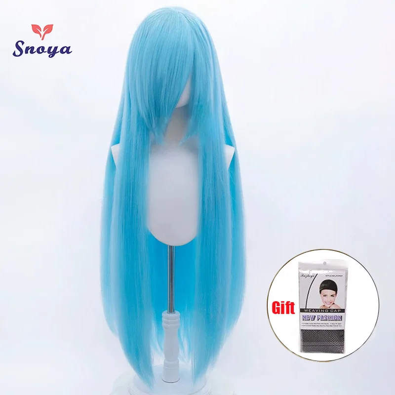 Snoya 100cm Synthetische Flauschige Corn Perm Cosplay Perücke Rosa Rot Blau Lila Anime Party Lange Perücke für Frauen