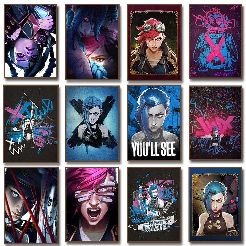 Arcane L-LOL Classic Animation Character Game Posters and Prints Canvas Printing Wall Art Picture for Living Room Home Decor